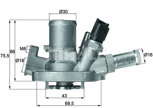 Mahle 151 thermostat - mahle, ti