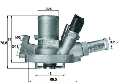 Mahle 151 thermostat - ti, 80